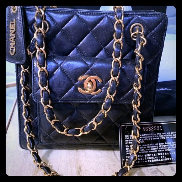 CHANEL Handbags - ❤️Chanel Black and gold hardware. Very rare🎁